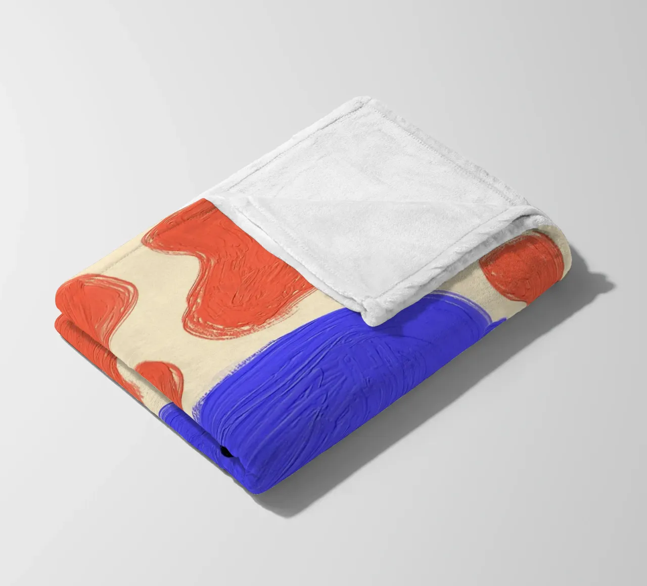 Face Fleecedecke von Johannes Lott Illustration