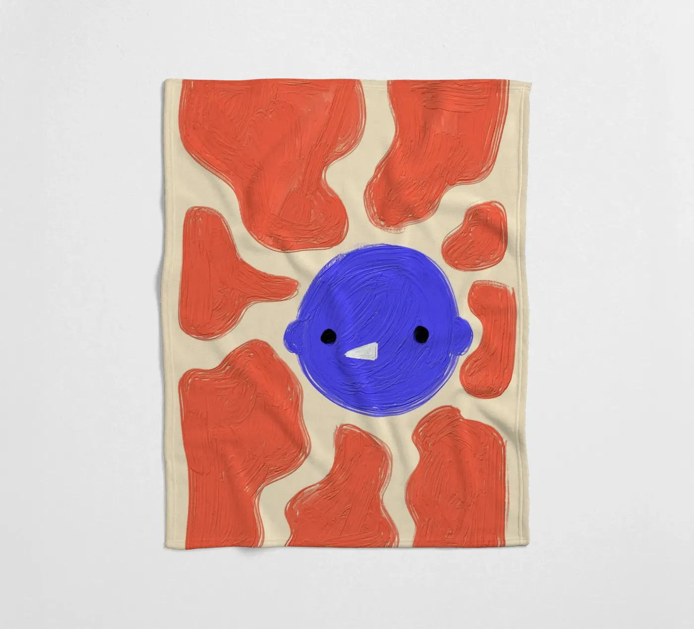 Face fleecedeken van Johannes Lott Illustration