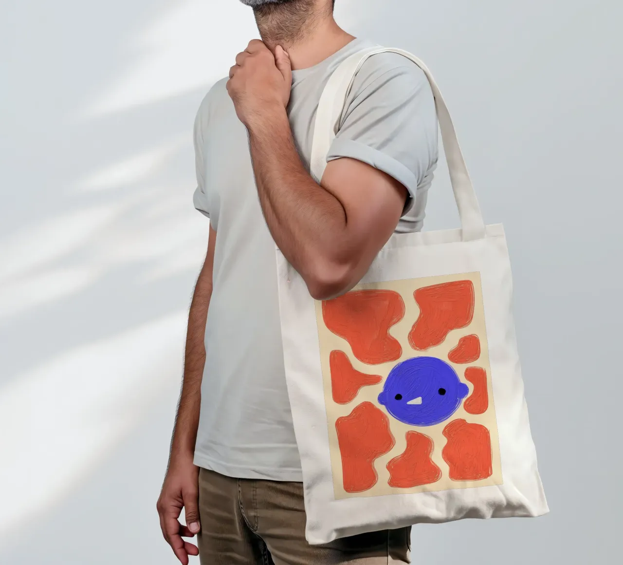 Face borsa in juta da Johannes Lott Illustration