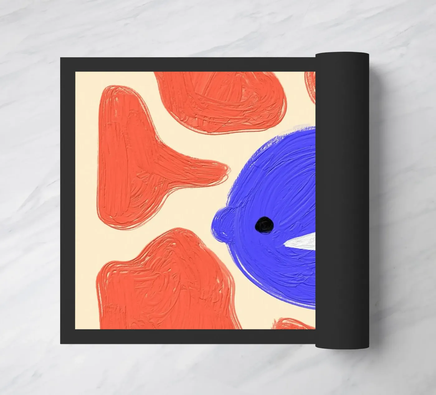 Face Fußmatte von Johannes Lott Illustration