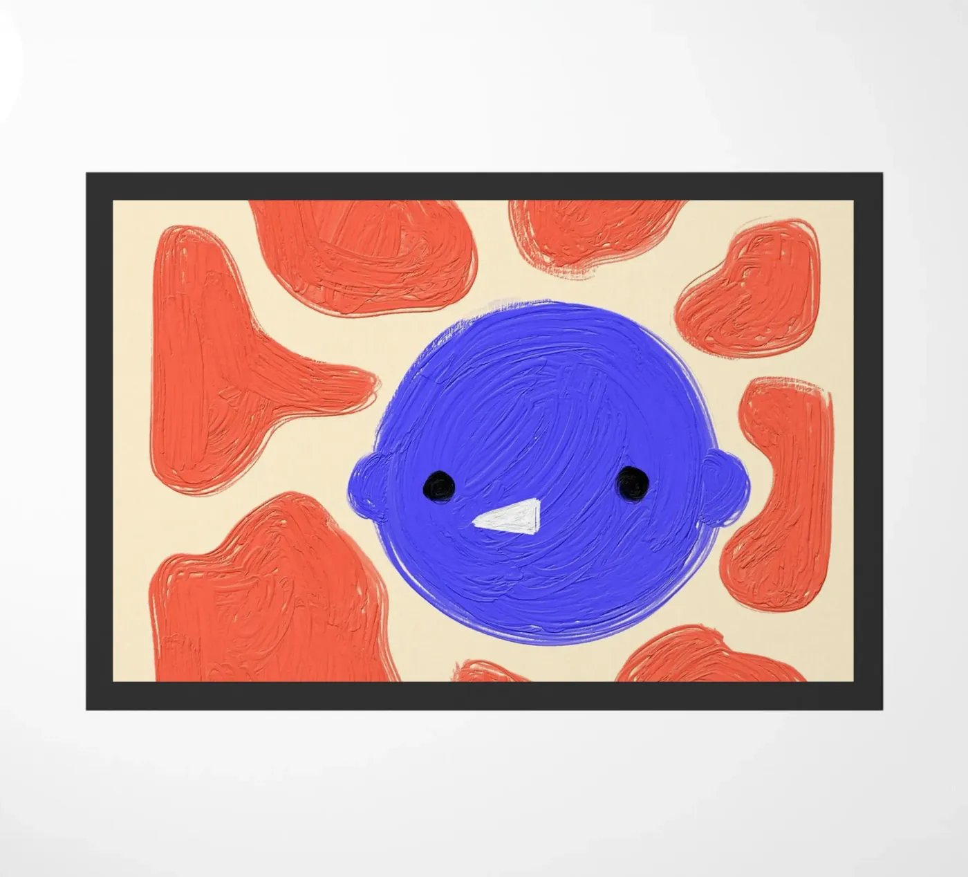Face doormat by Johannes Lott Illustration
