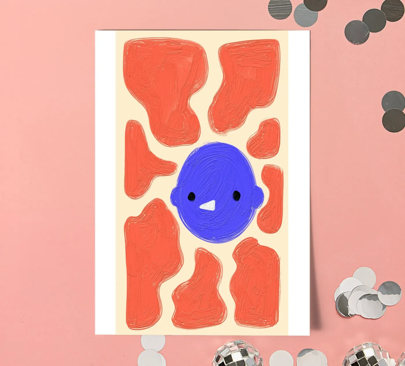 Face sticker sheet by Johannes Lott Illustration