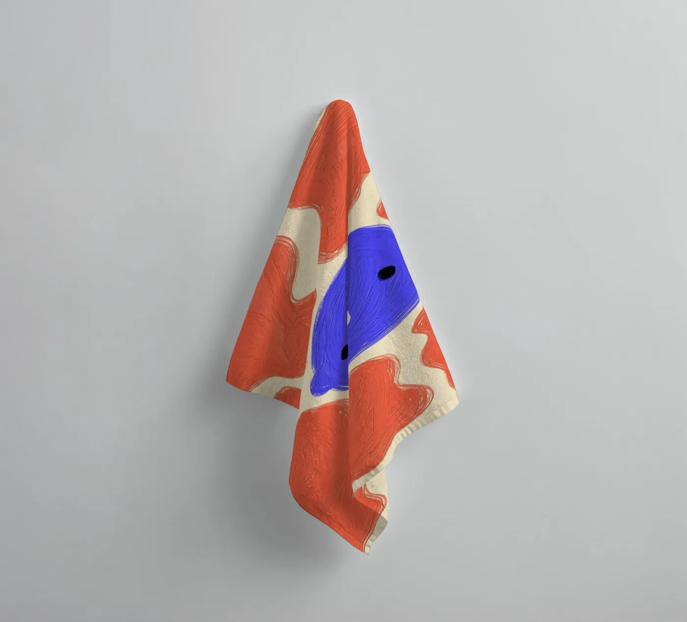 Face badhanddoek van Johannes Lott Illustration