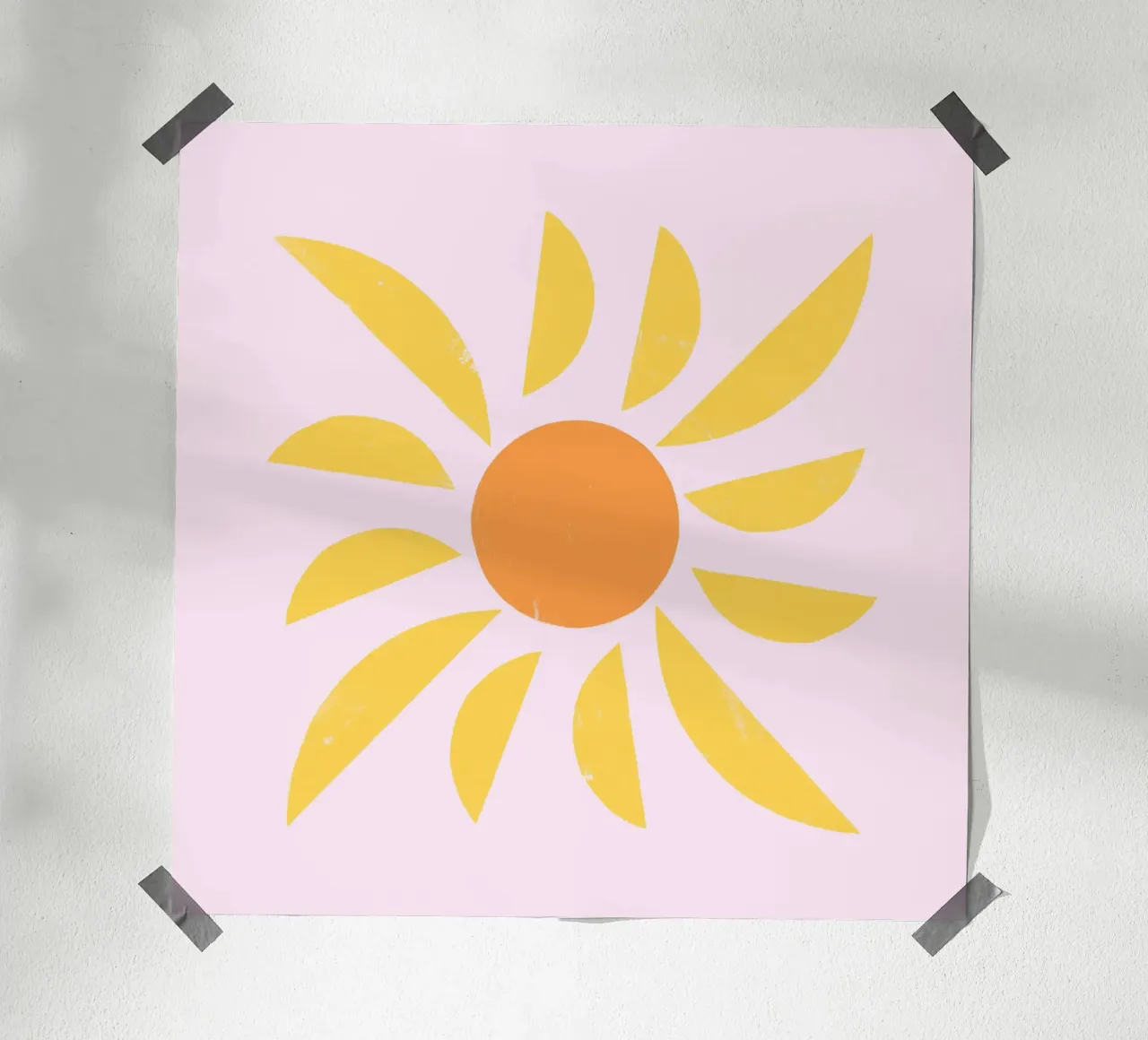 SUN Sun Cut poster con telaio in alluminio da All Colours