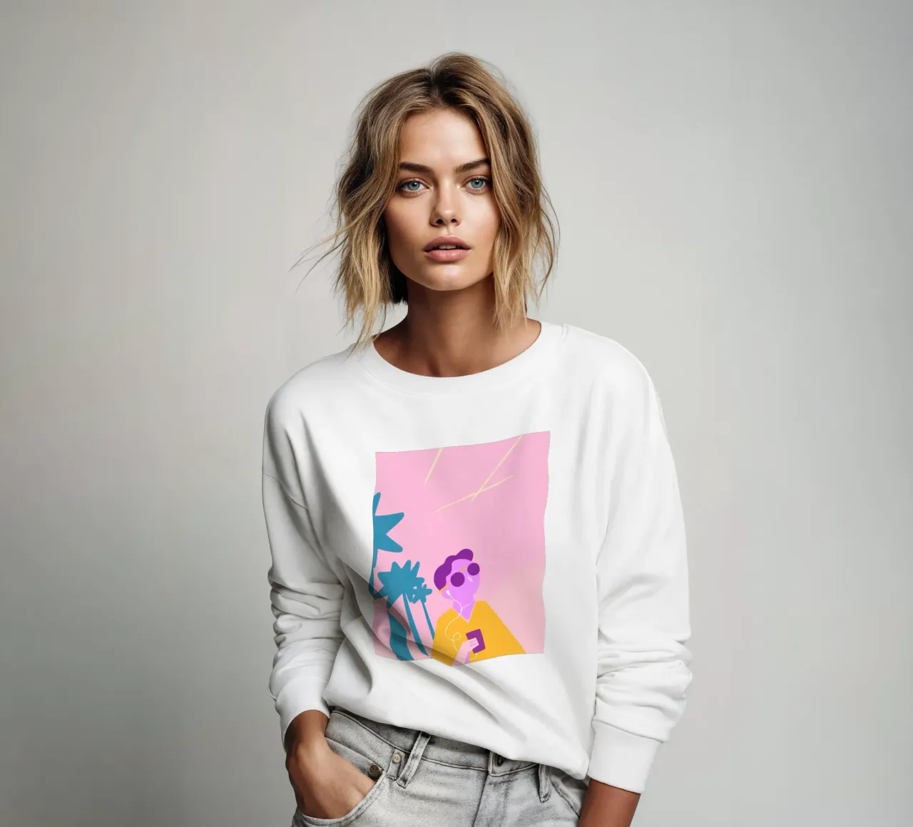 Beach Vibes felpa da Johannes Lott Illustration