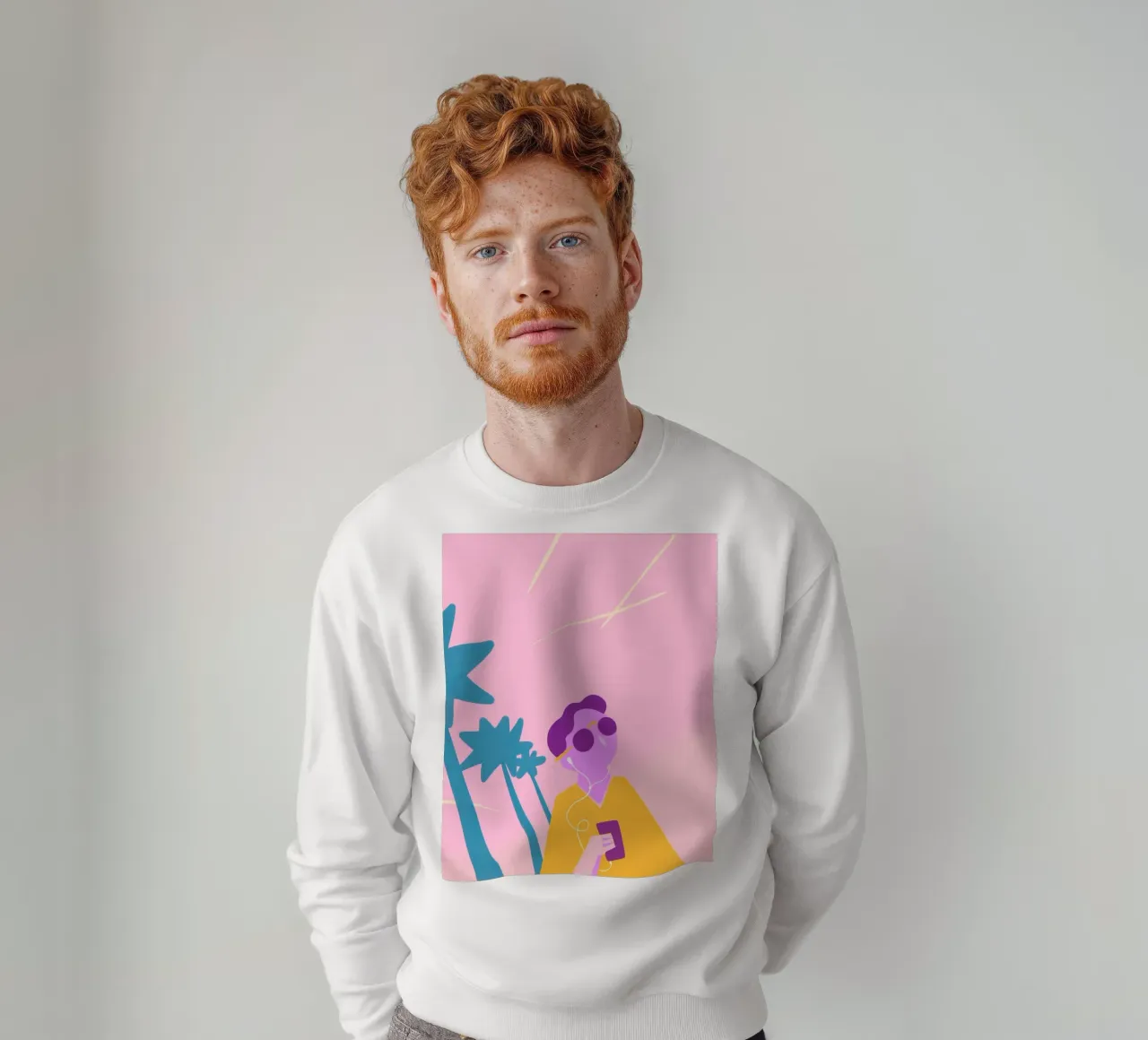 Beach Vibes felpa da Johannes Lott Illustration