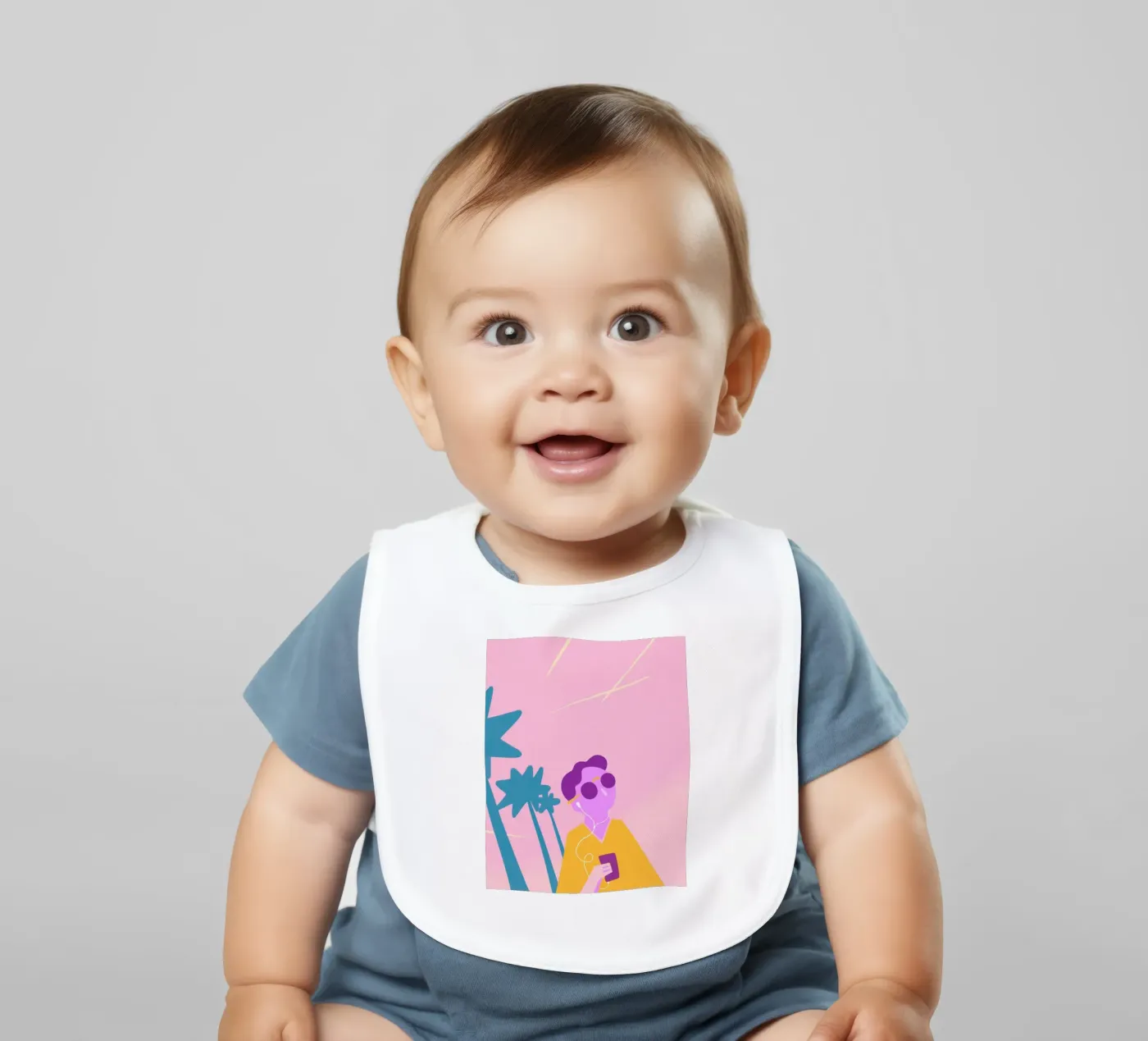 Beach Vibes bavaglino da Johannes Lott Illustration