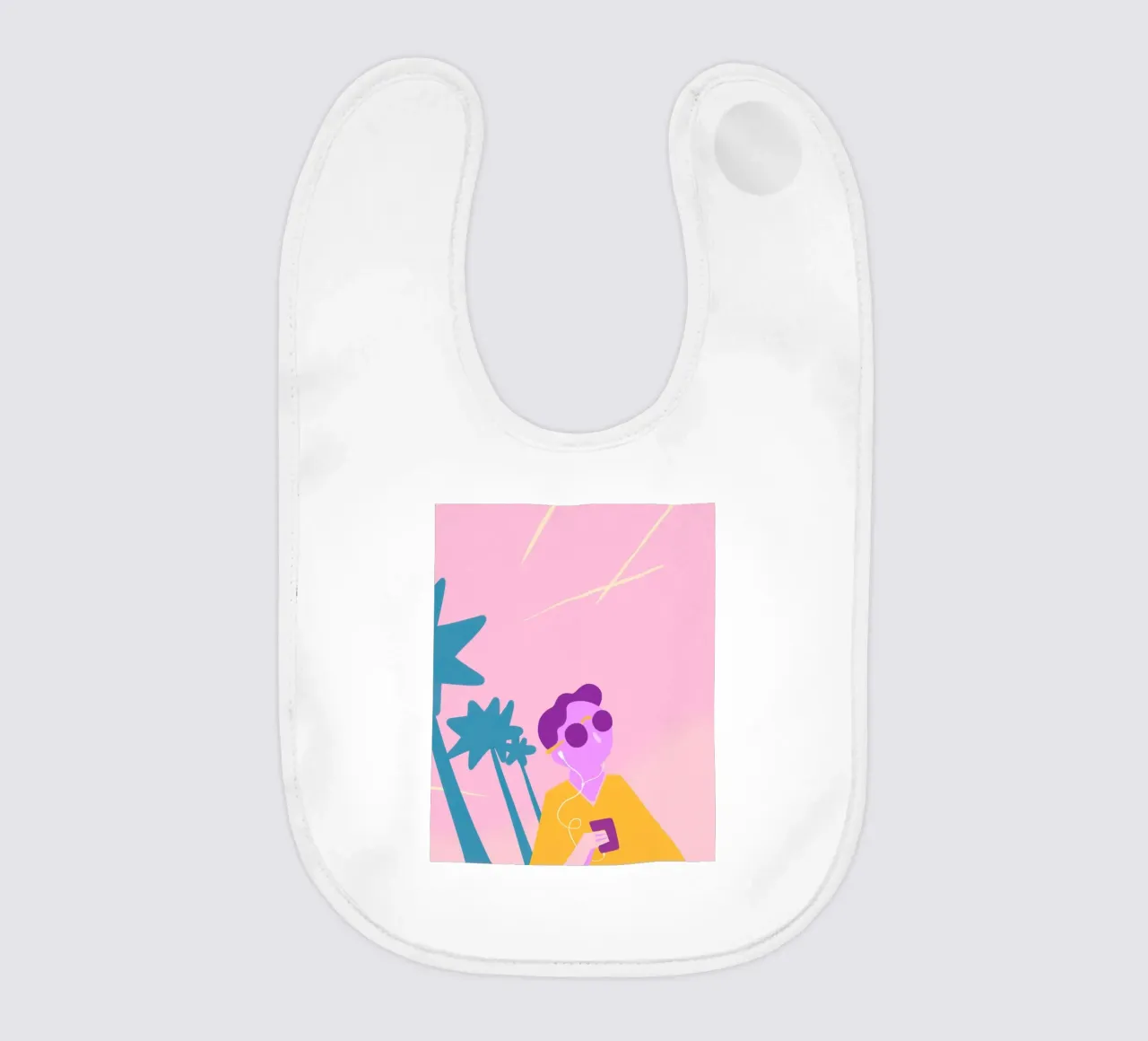 Beach Vibes bavaglino da Johannes Lott Illustration