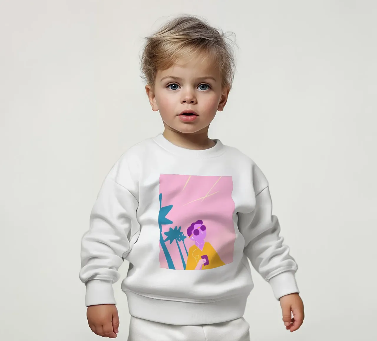 Beach Vibes felpa neonato da Johannes Lott Illustration