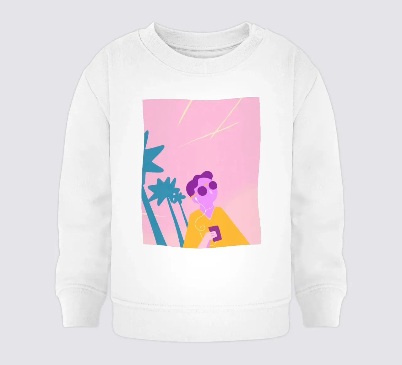 Beach Vibes felpa neonato da Johannes Lott Illustration