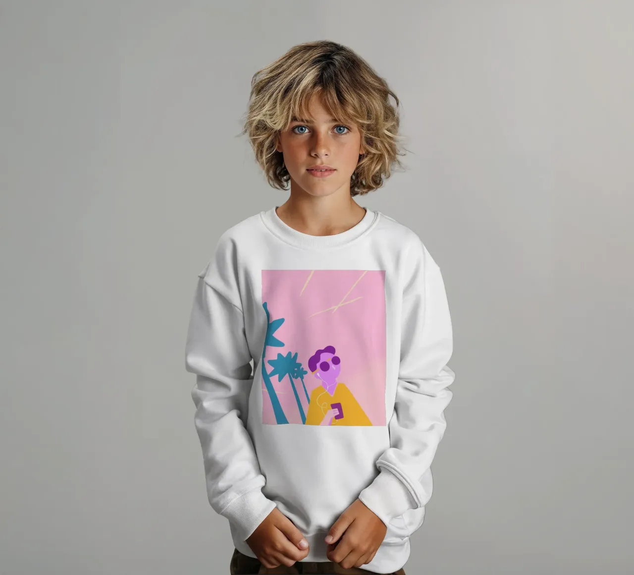 Beach Vibes felpa bambino da Johannes Lott Illustration
