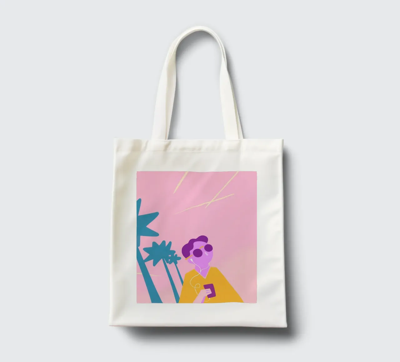Beach Vibes borsa in juta da Johannes Lott Illustration