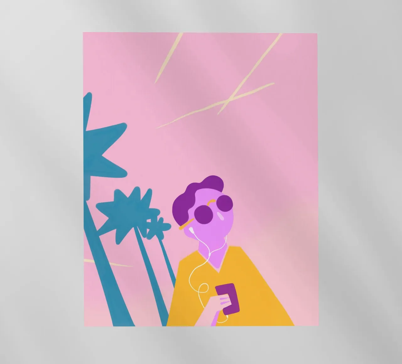 Beach Vibes pellicola backlit da Johannes Lott Illustration