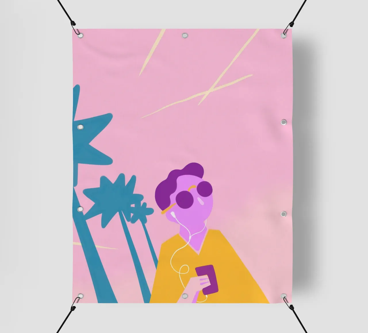 Beach Vibes telo in pvc da Johannes Lott Illustration