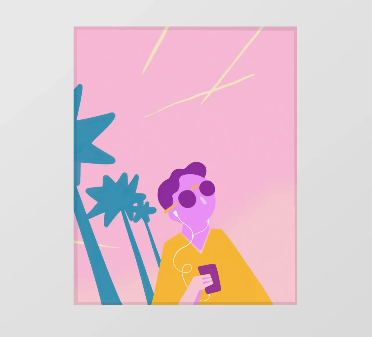 Beach Vibes telo in pvc da Johannes Lott Illustration
