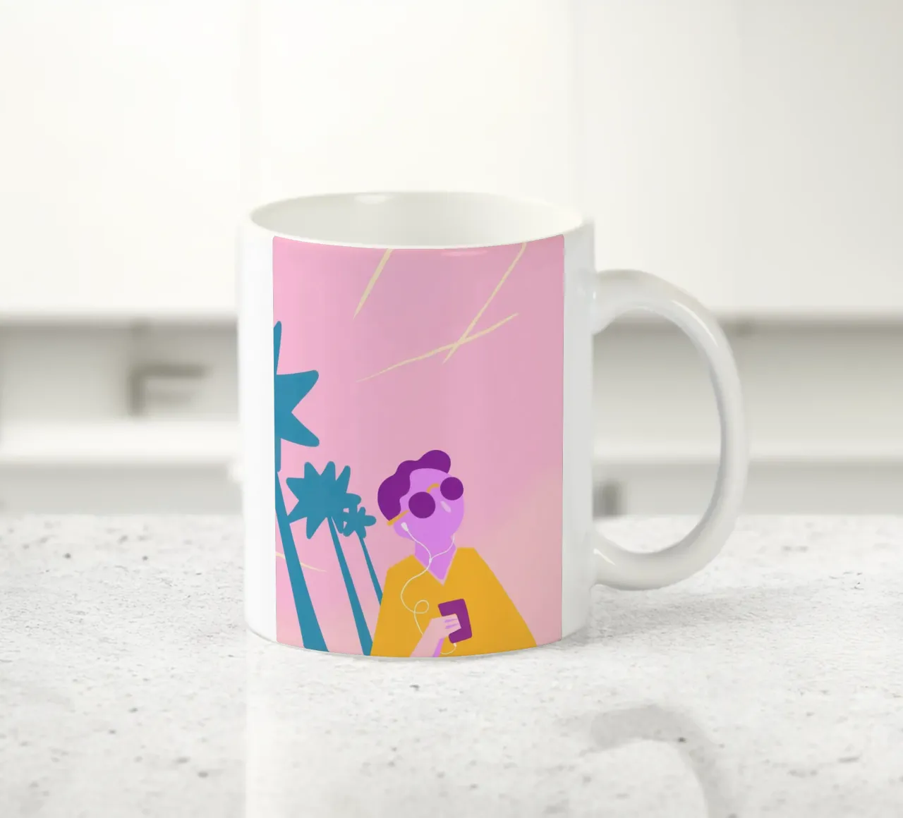 Beach Vibes tazza in ceramica da Johannes Lott Illustration