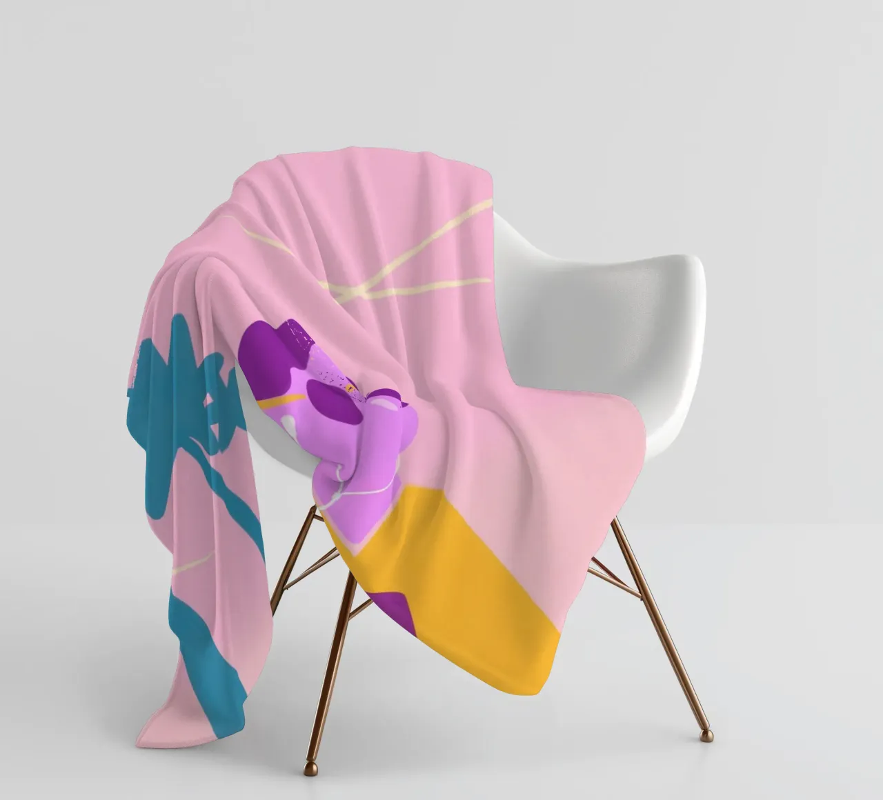 Beach Vibes coperta in pile da Johannes Lott Illustration