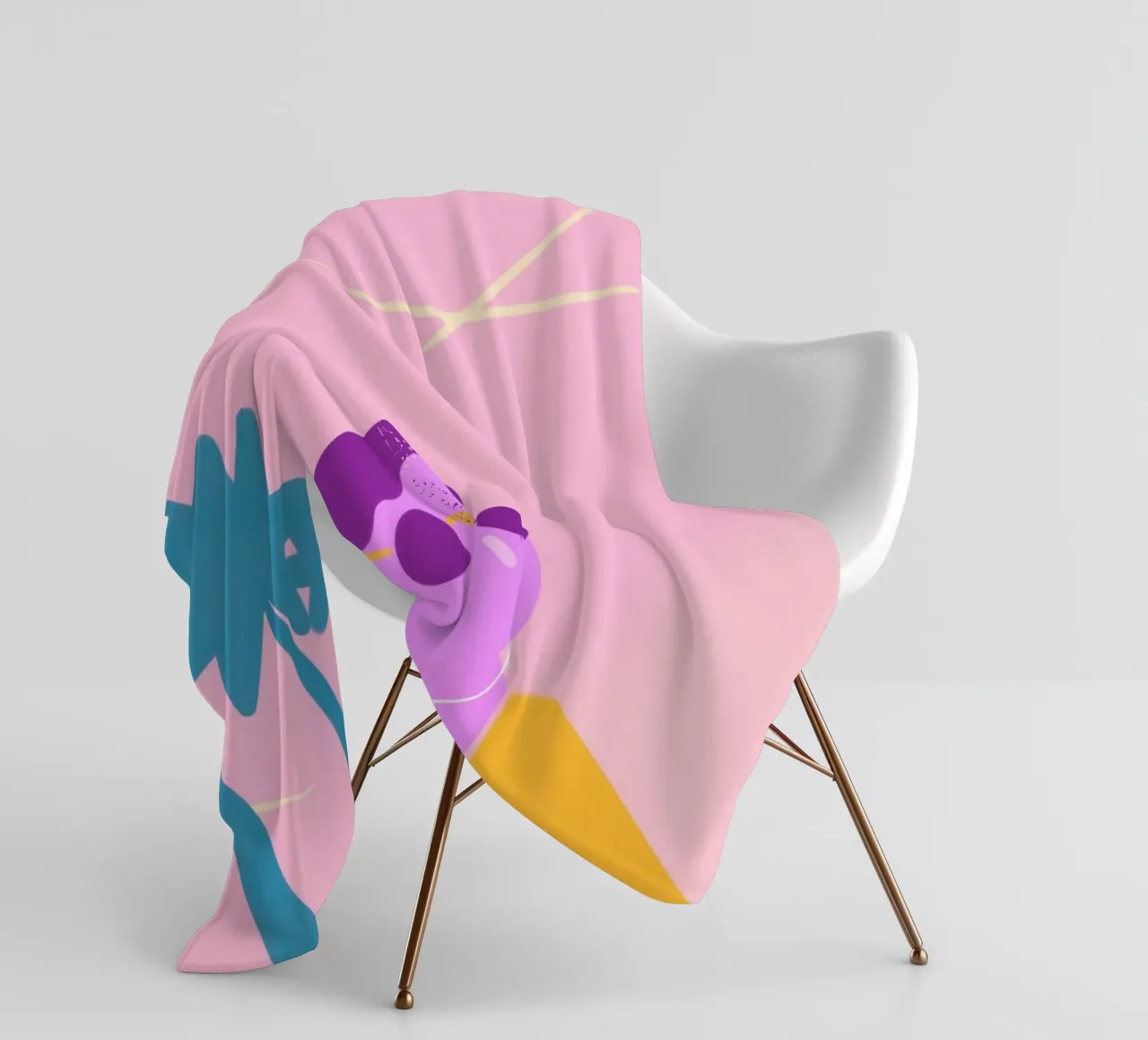 Beach Vibes coperta in pile da Johannes Lott Illustration