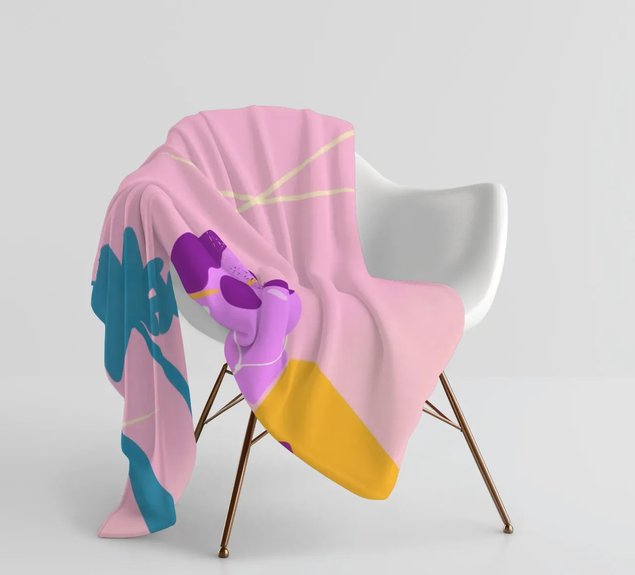 Beach Vibes coperta in pile da Johannes Lott Illustration