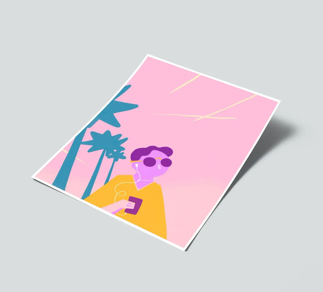 Beach Vibes foglio adesivo da Johannes Lott Illustration