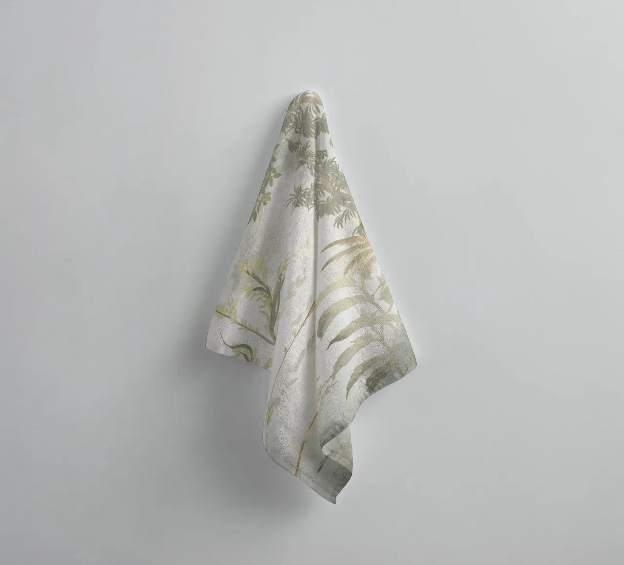 Fantasy realm garden misty pastel muted colors towel by mysteriouscoco