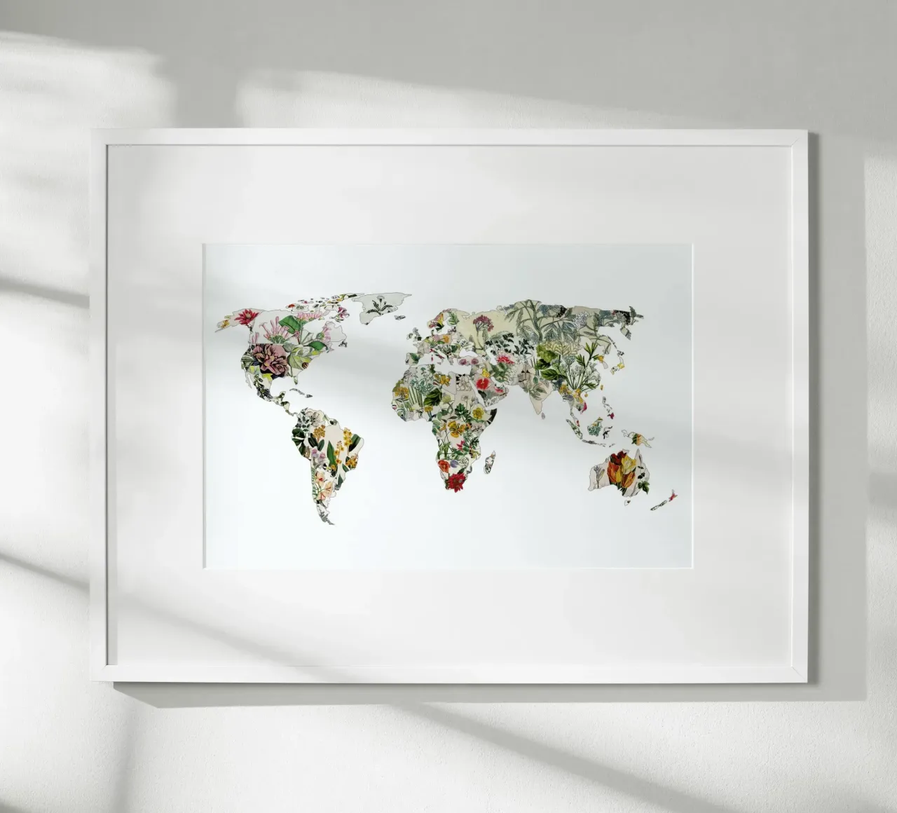 Vintage Botanical World poster con telaio in plastica da Bianca Green