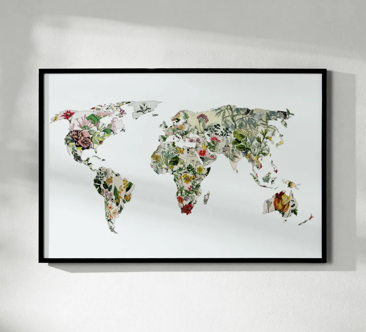 Vintage Botanical World poster con telaio in plastica da Bianca Green