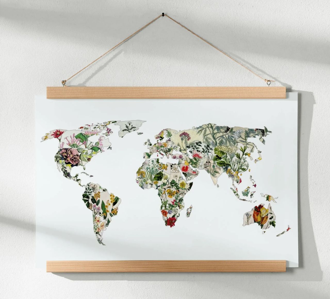 Vintage Botanical World poster by Bianca Green