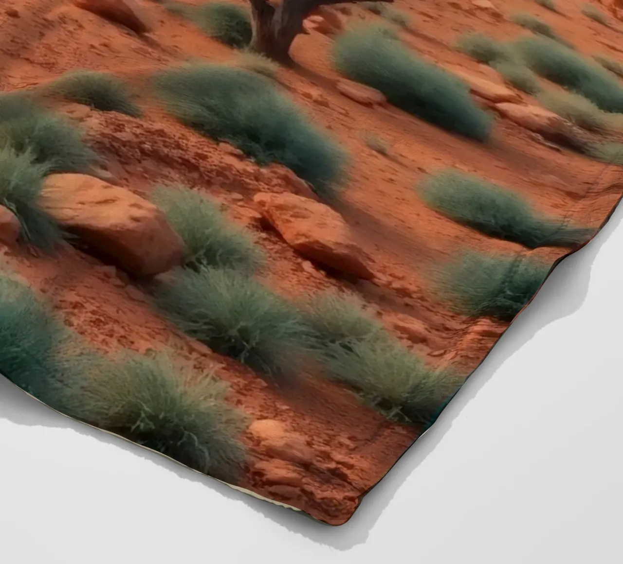 Stupendo paesaggio desertico con formazioni rocciose rosse coperta in pile da DesignDoodle