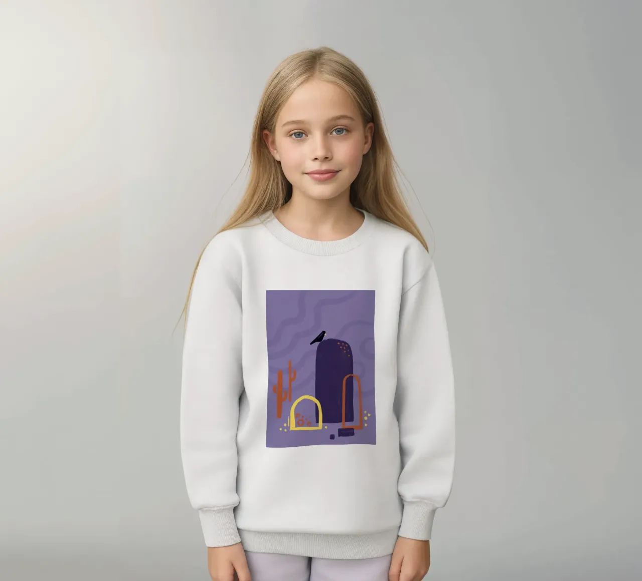 Desert Scene felpa bambino da Johannes Lott Illustration
