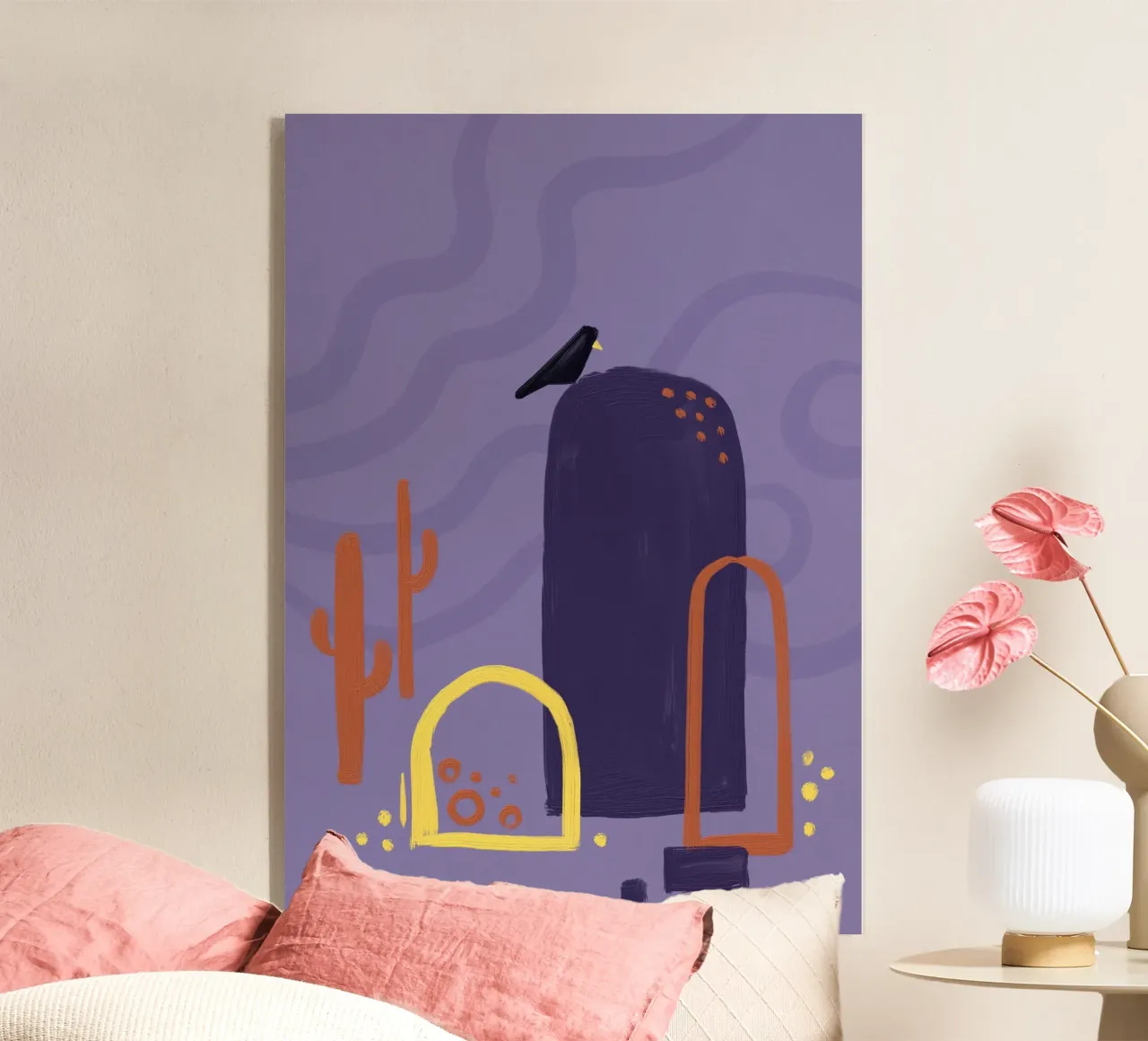 Desert Scene plexiglass da Johannes Lott Illustration