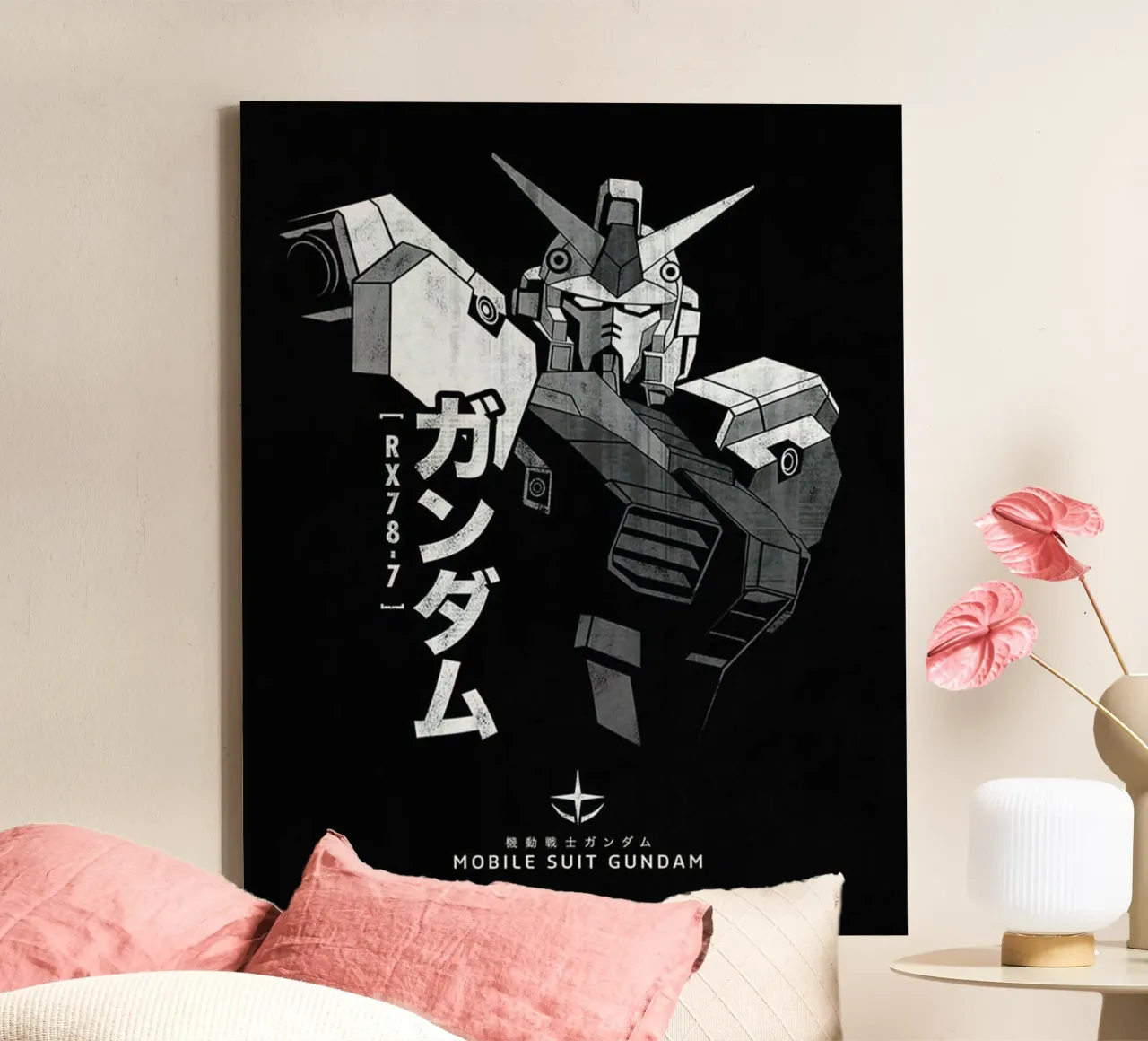 Gundam Mobile Suit tela con Cornice a cassetta da Waylons Studio