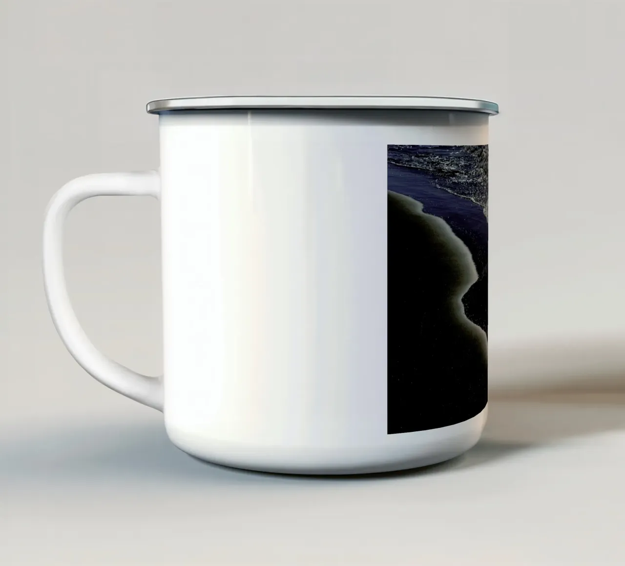 Seaside #5 enamel mug by Tal Paz-Fridman