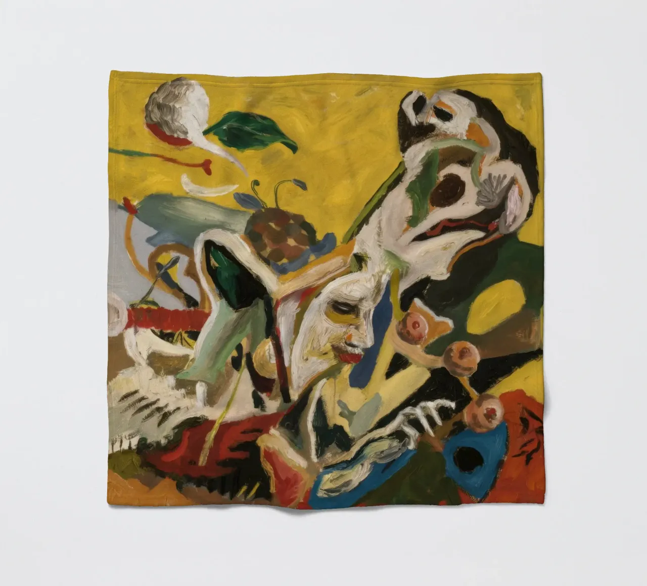 Cosmic Beasts Clash fleece blanket by Obisidian Brush