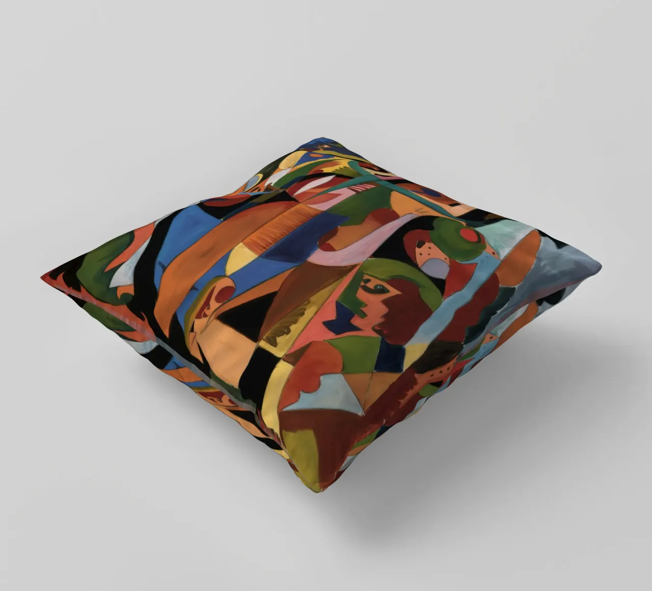 Labyrinthe rituel entrelacé coussin de Obisidian Brush