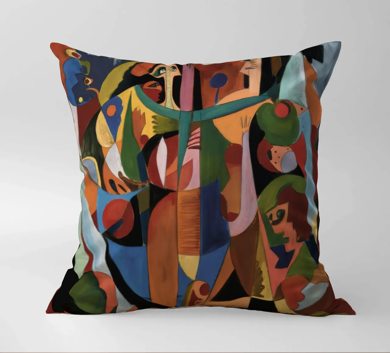 Labyrinthe rituel entrelacé coussin de Obisidian Brush