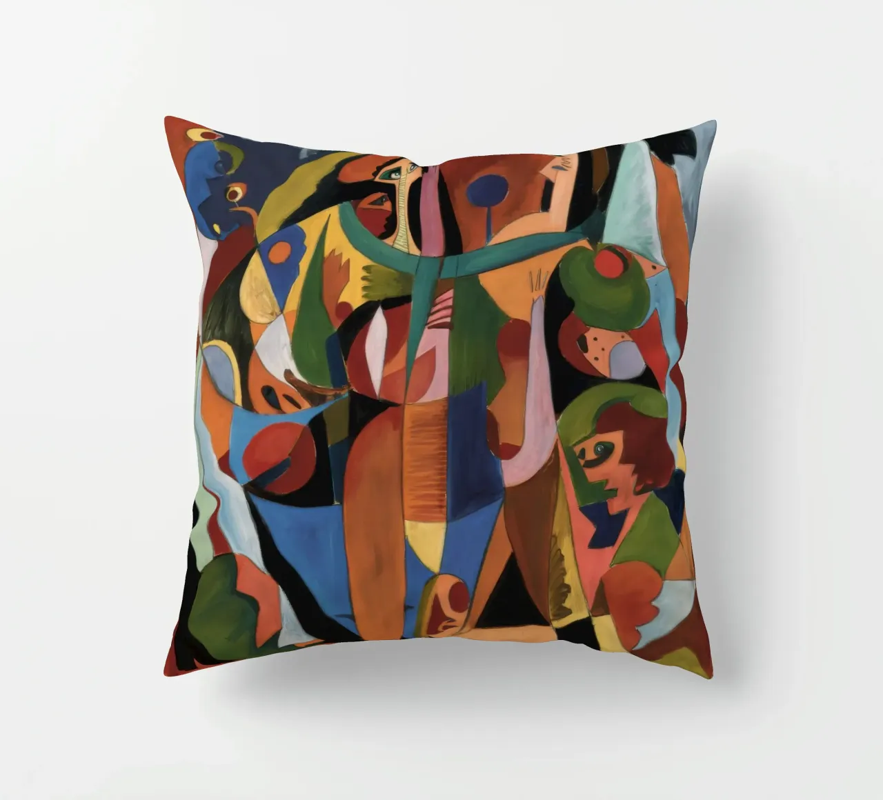 Labyrinthe rituel entrelacé coussin de Obisidian Brush