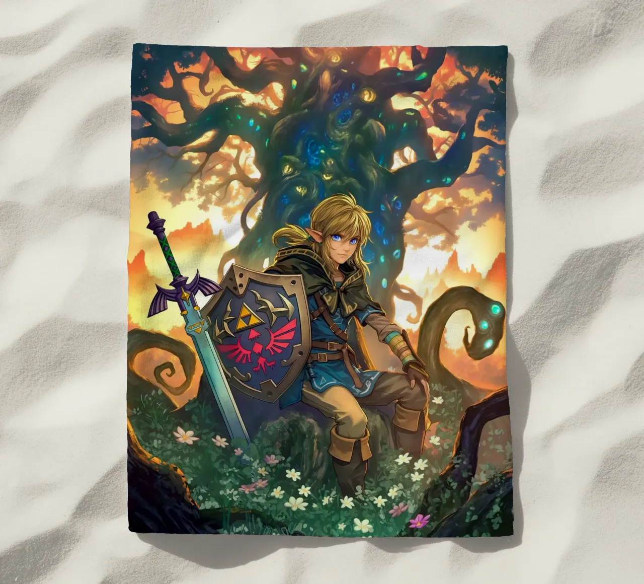 Link La leggenda di Zelda telo mare da Fleur de Lys