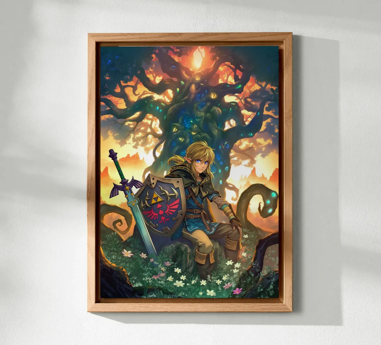 Link La leggenda di Zelda alluminio dibond da Fleur de Lys