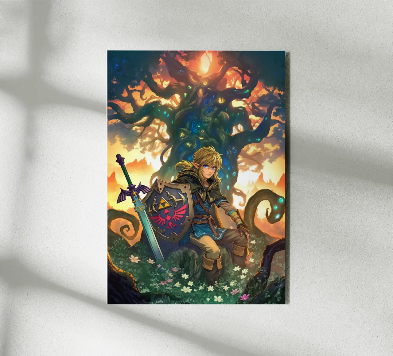 Link La leggenda di Zelda alluminio dibond da Fleur de Lys