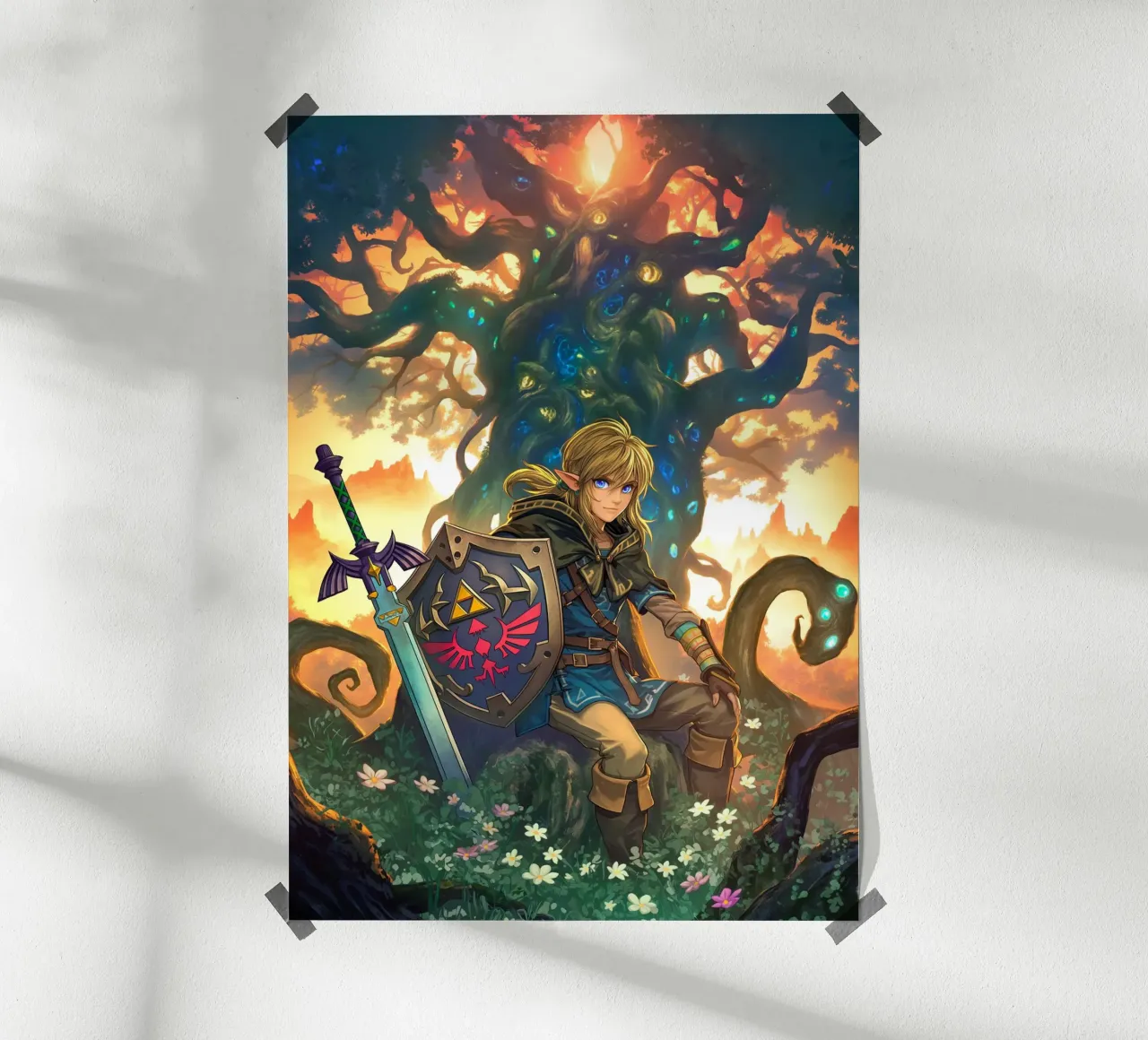 Link La leggenda di Zelda carta hahnemühle da Fleur de Lys