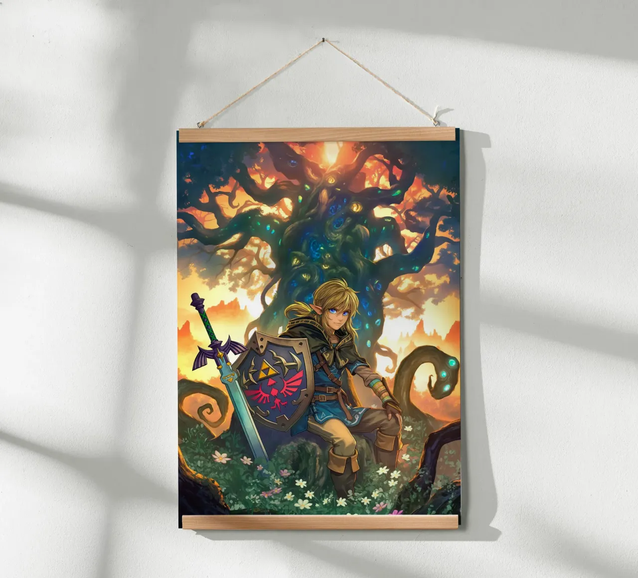 Link La leggenda di Zelda carta hahnemühle da Fleur de Lys