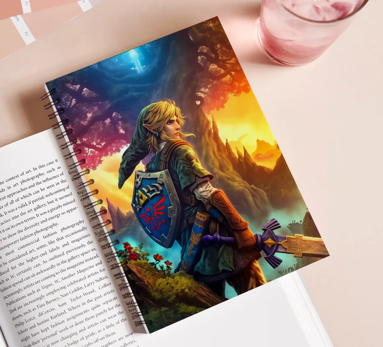 Link The Legend Of Zelda spiral notebook by Fleur de Lys