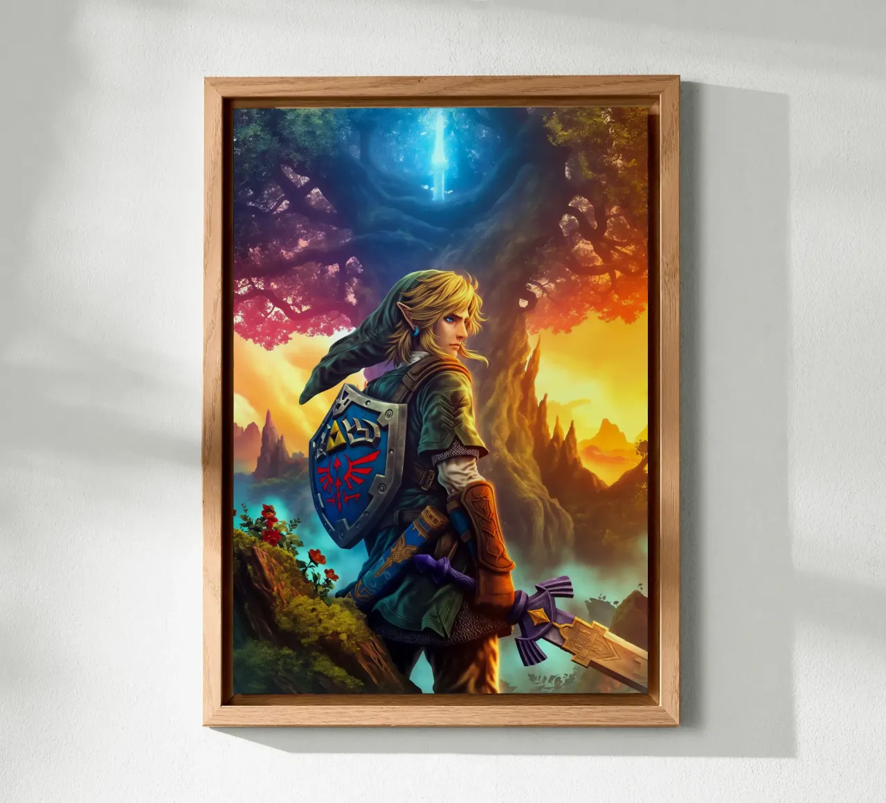 Link La leggenda di Zelda alluminio dibond da Fleur de Lys