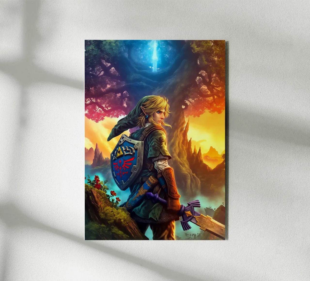 Link La leggenda di Zelda alluminio dibond da Fleur de Lys