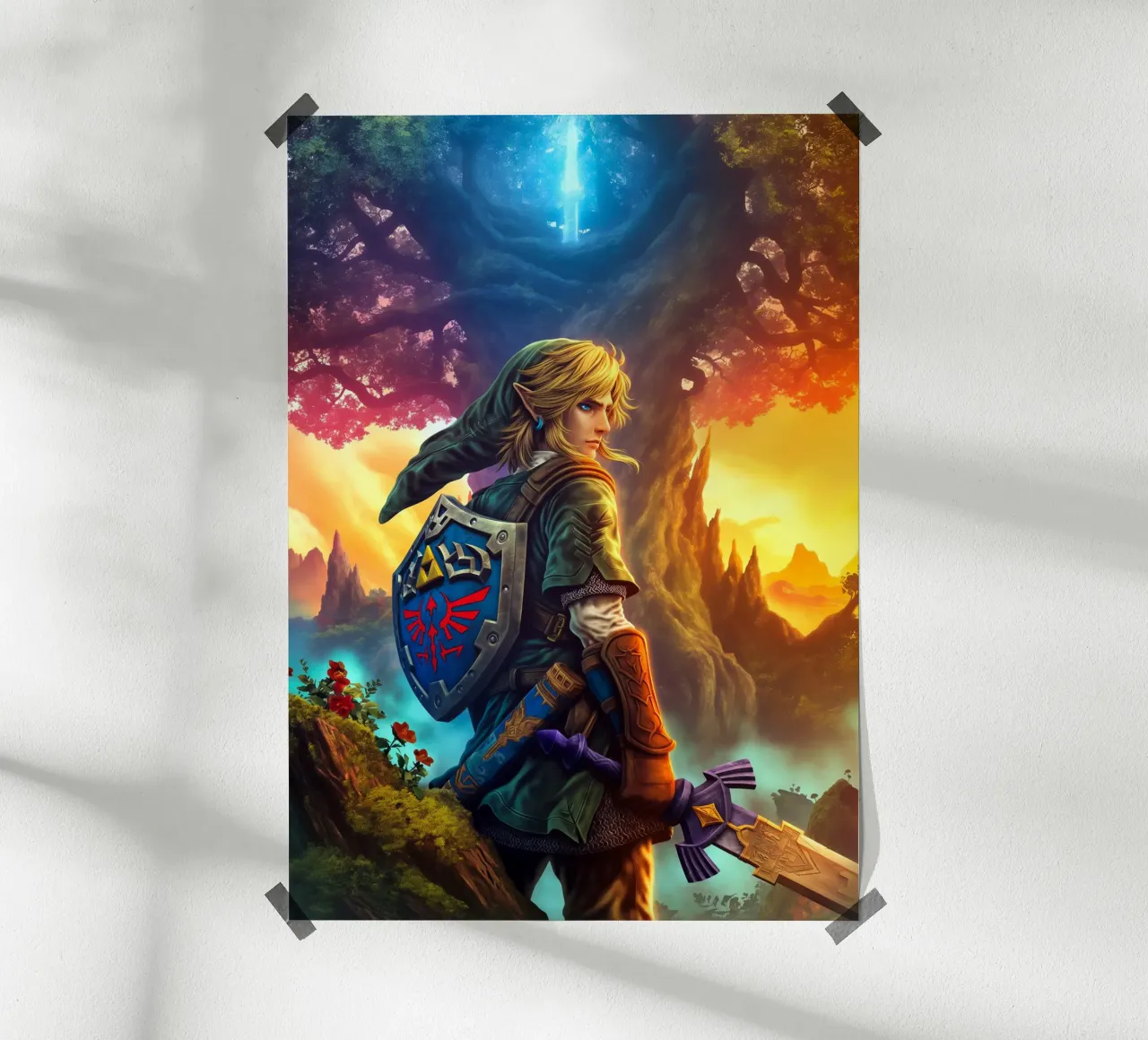 Link La leggenda di Zelda carta hahnemühle da Fleur de Lys