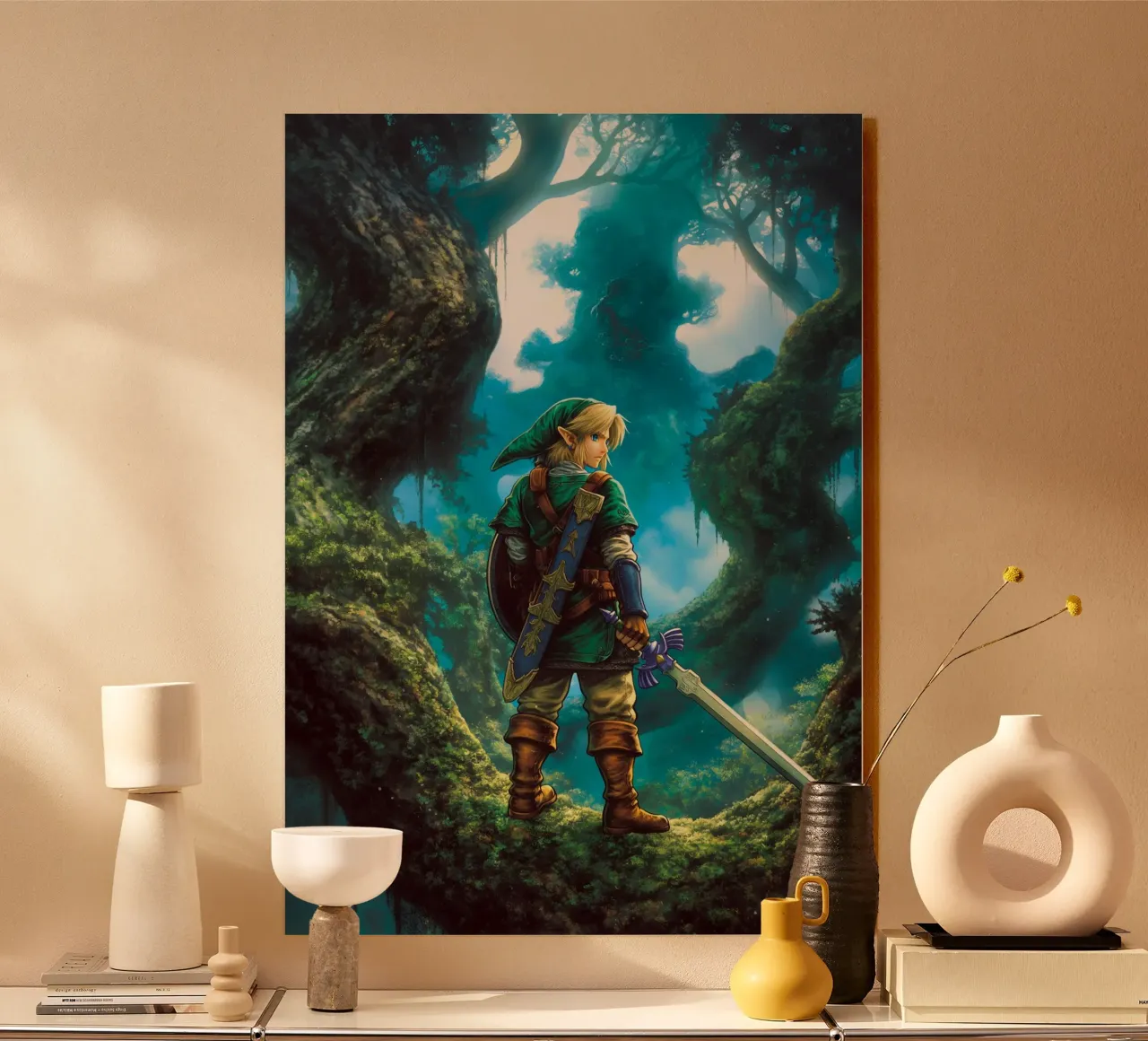 Link La leggenda di Zelda alluminio dibond da Fleur de Lys
