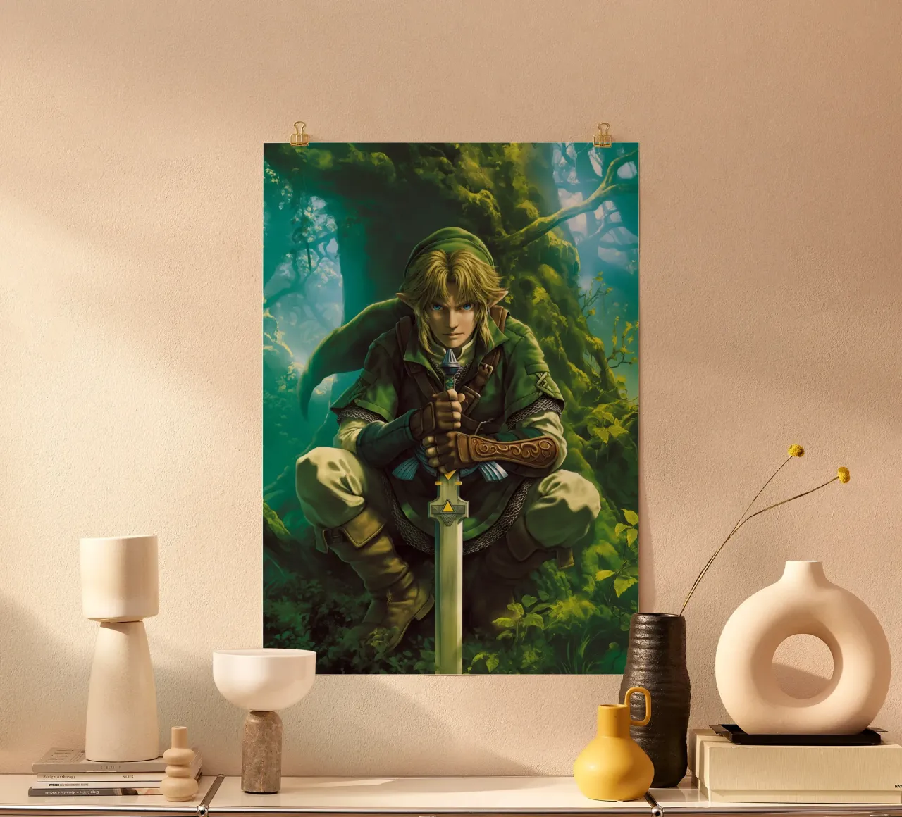 Link La leggenda di Zelda carta hahnemühle da Fleur de Lys