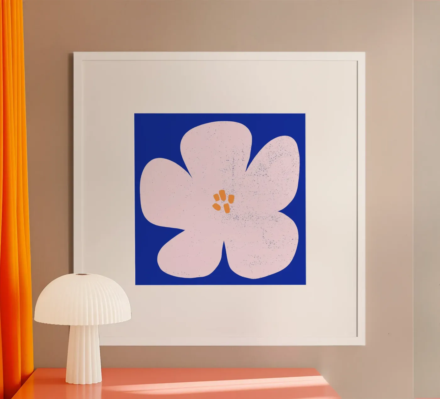 SUN Flower blue poster da All Colours