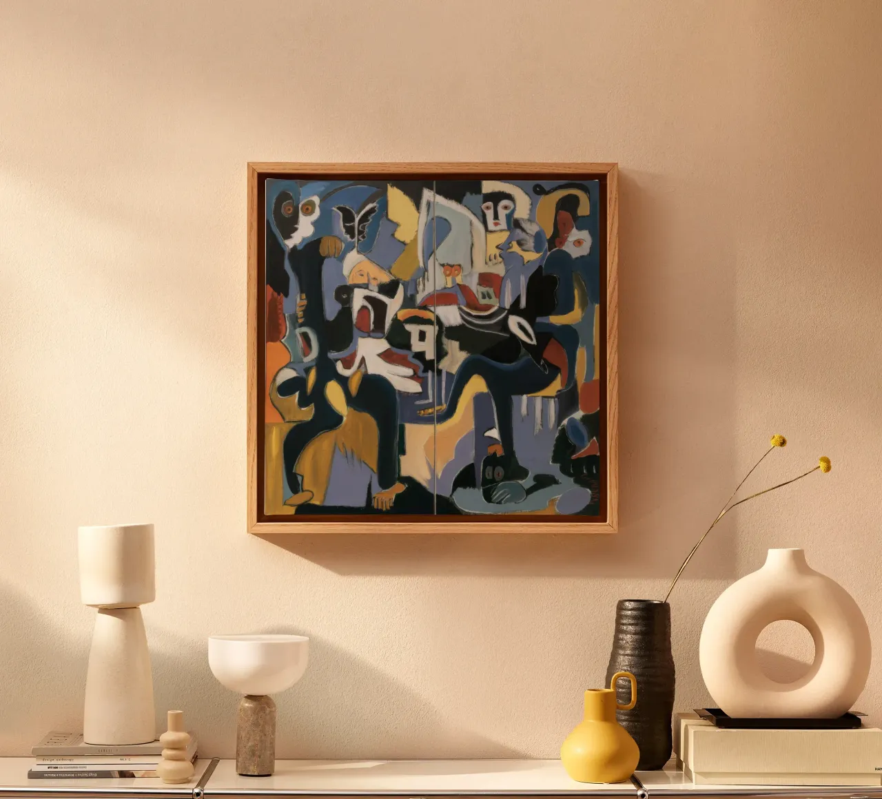 Blue Jazz Spectacle canvas by Obisidian Brush